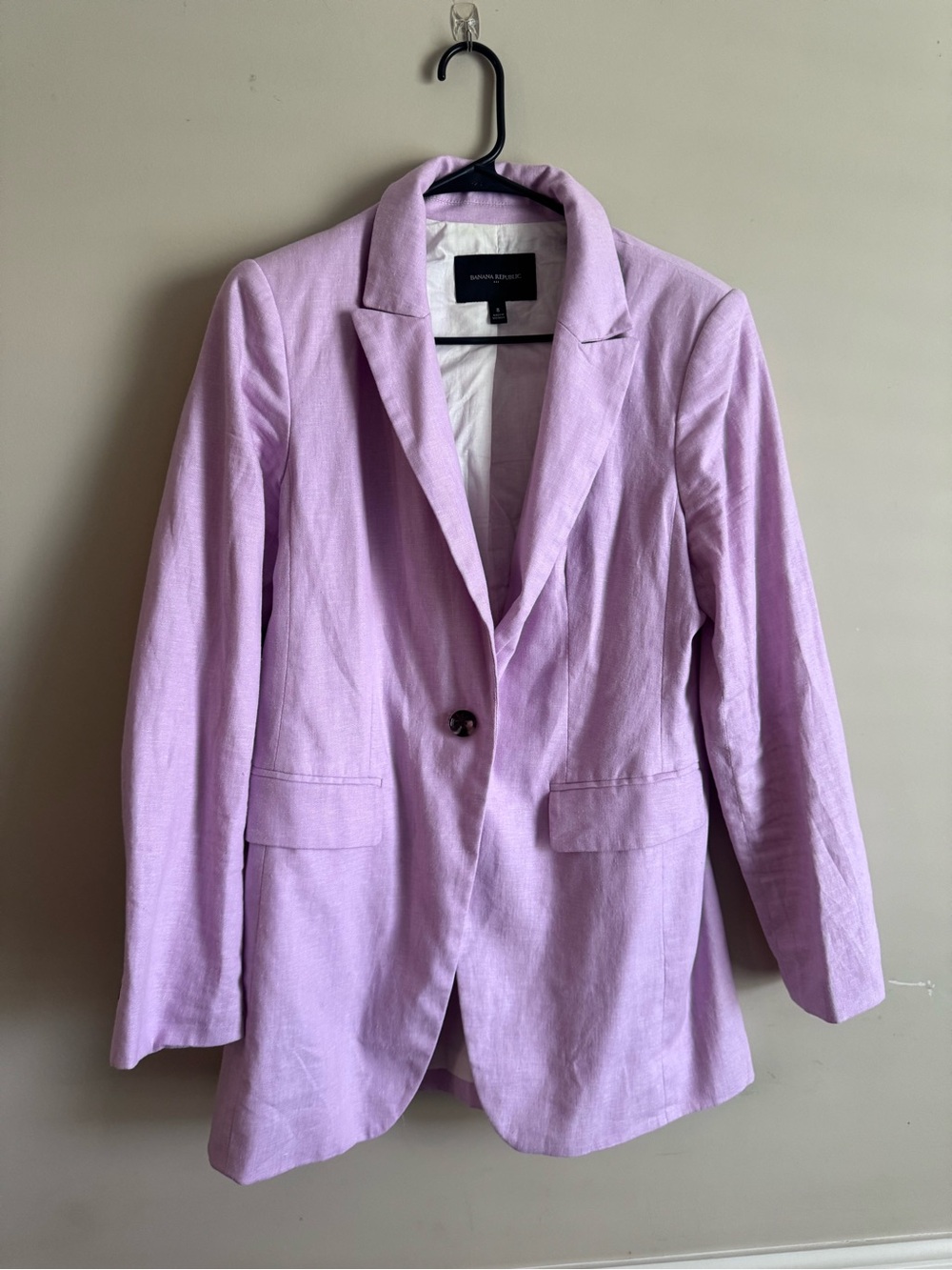 Banana Republic Lilac Single-Button Blazer